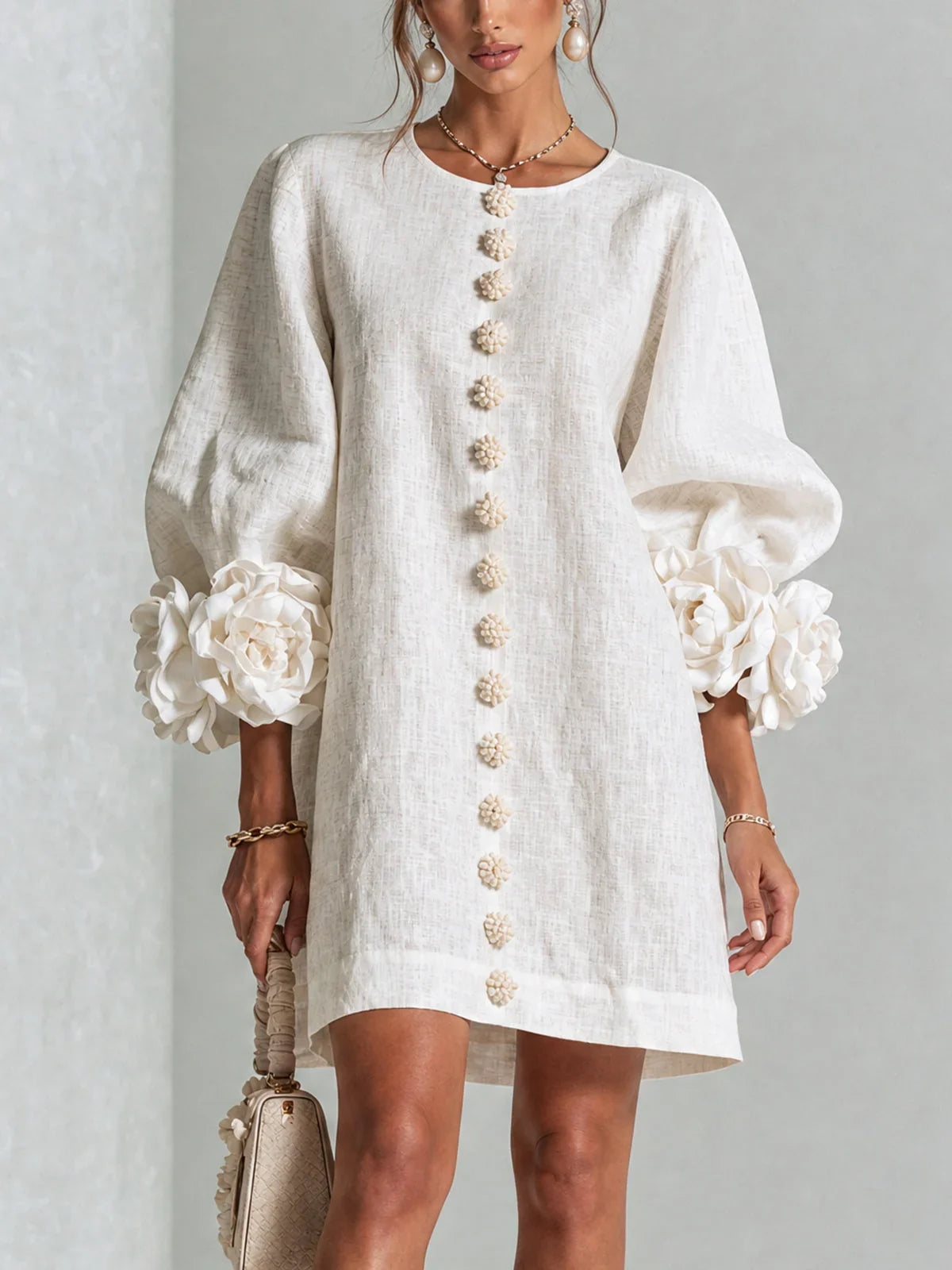 Rosalie | Miniabito con chiusura a bottoni
