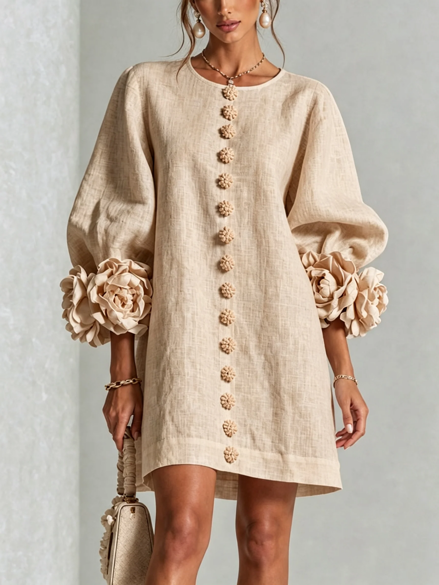 Rosalie | Miniabito con chiusura a bottoni