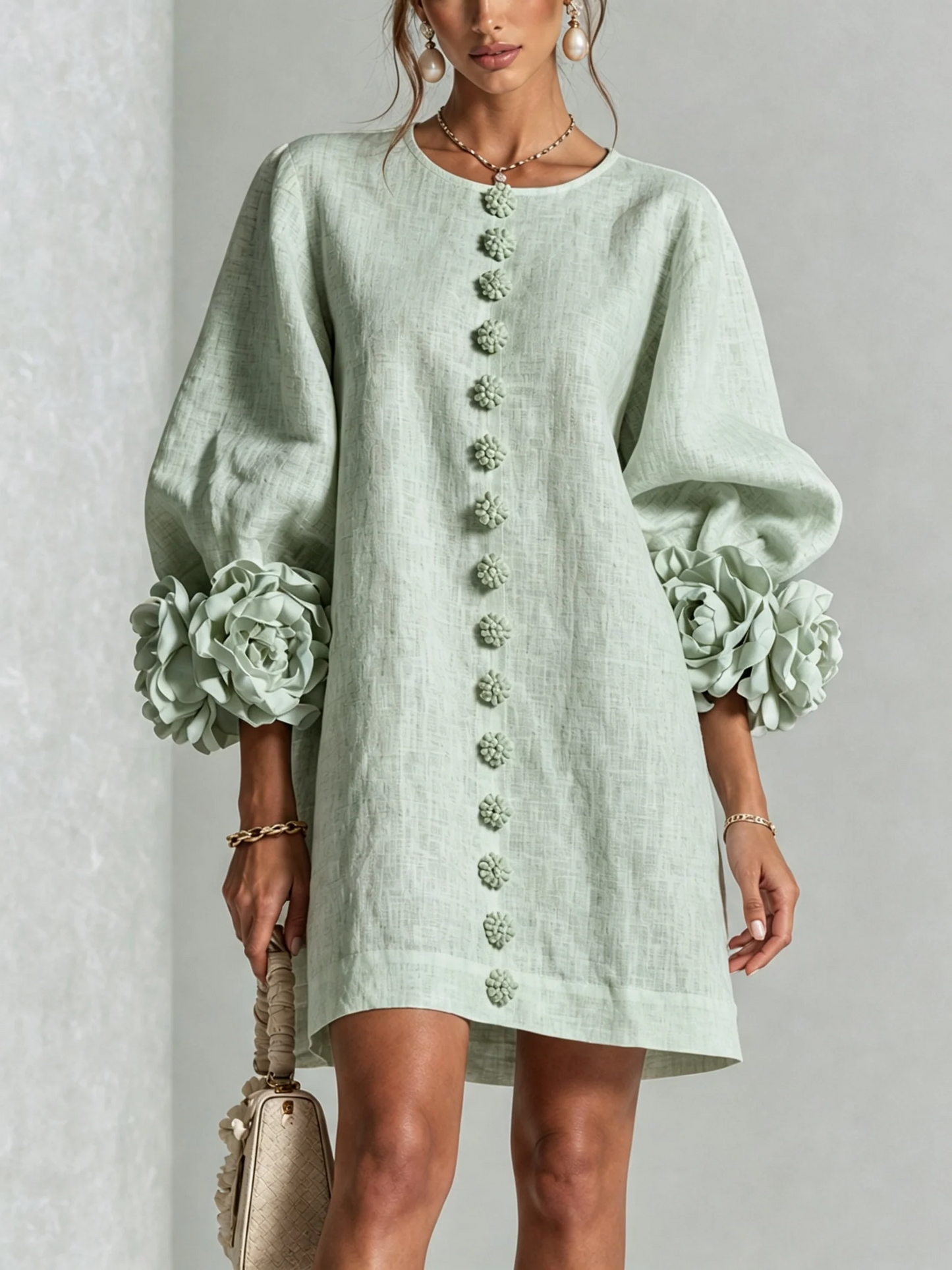 Rosalie | Miniabito con chiusura a bottoni