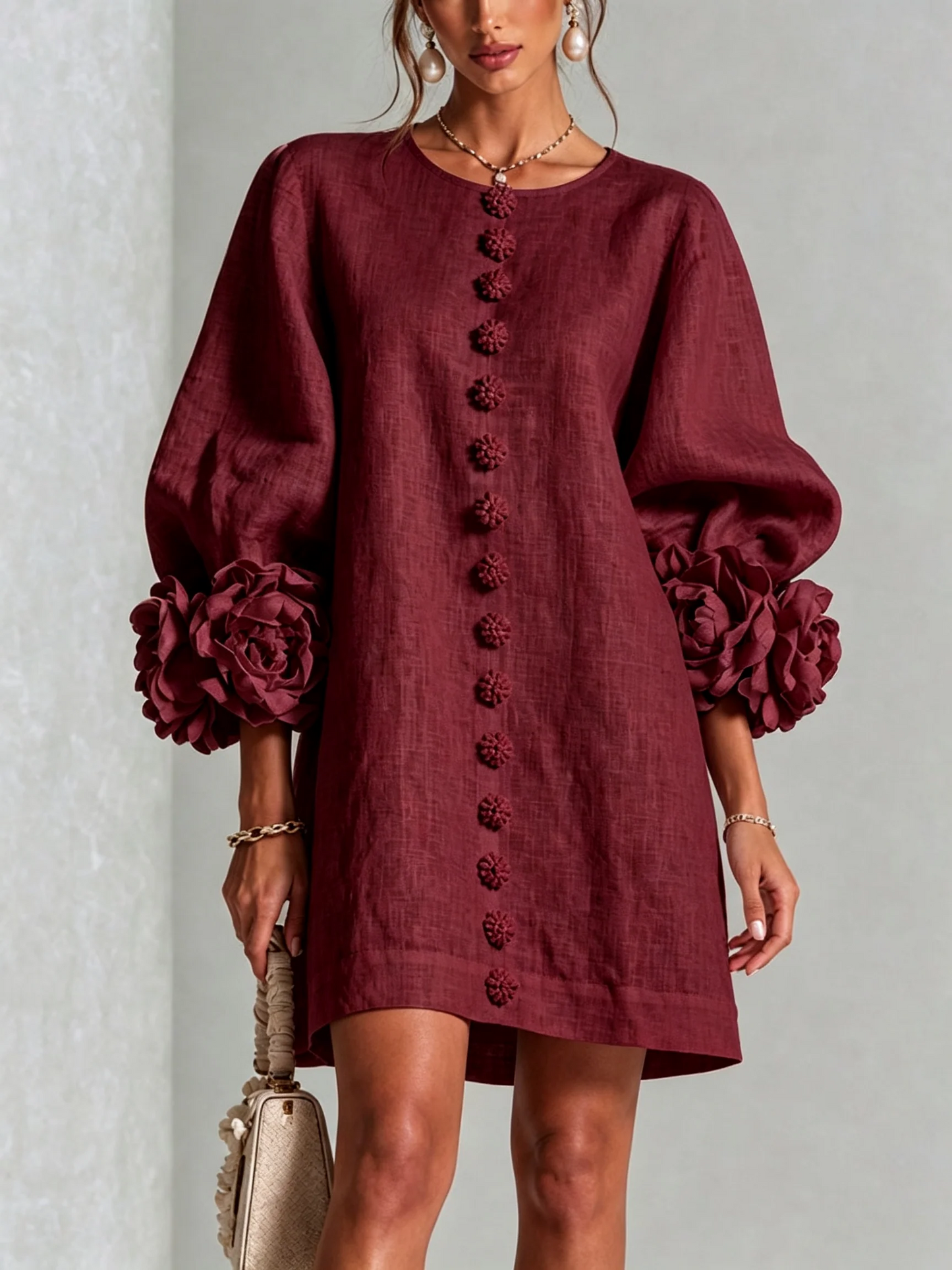 Rosalie | Miniabito con chiusura a bottoni