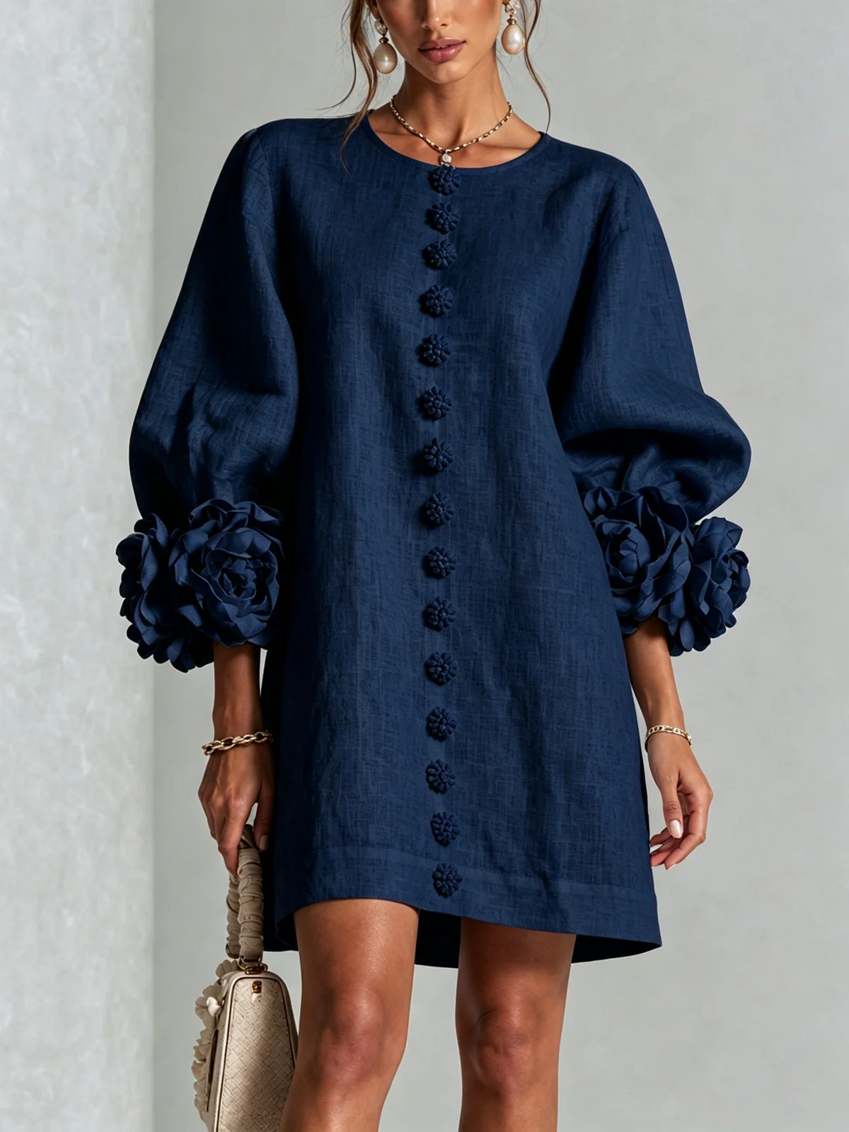 Rosalie | Miniabito con chiusura a bottoni