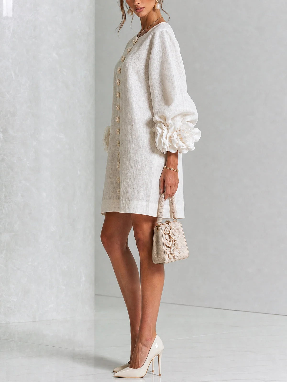 Rosalie | Miniabito con chiusura a bottoni